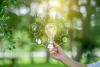 Sustainable ideas lightbulb