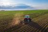 Tractor in field